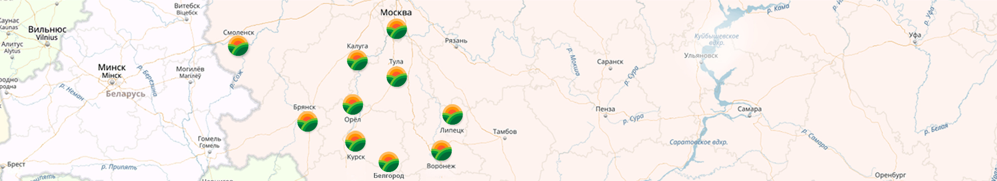 География поставок удобрений
