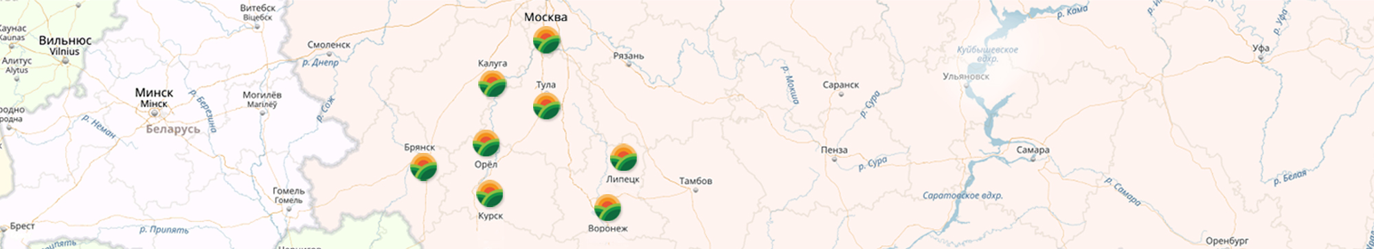 География поставок удобрений